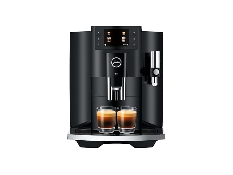 Jura E8 Automatic Coffee and Espresso Machine Piano Black - Image 1
