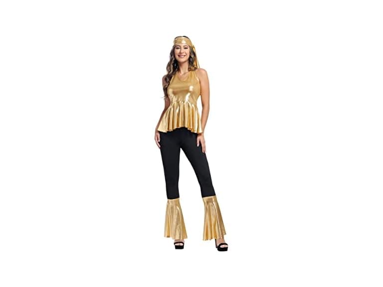 Parlsdy (XS) Plus Size 70s Disco Costume - Image 1