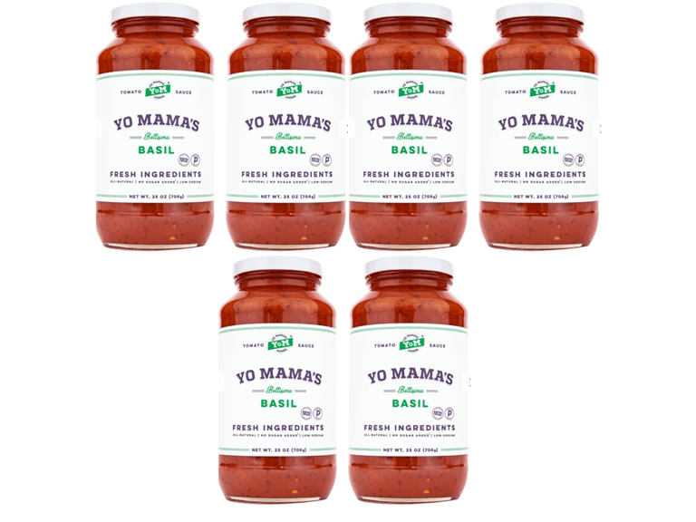 (6 Pack) Yo Mama's Tomato Basil - Image 1