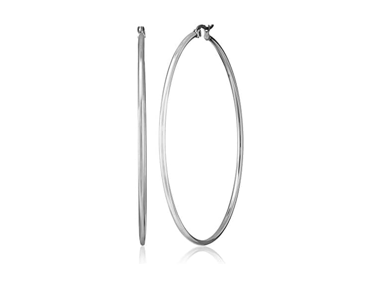 Amazon Essentials Women 60mm Stainless Earrings - Image 1