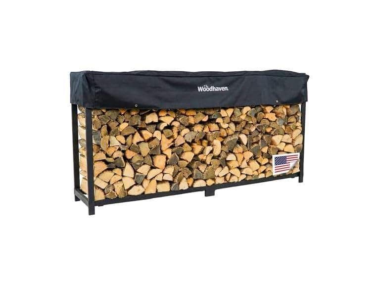 Woodhaven 10-Foot Firewood Rack - Image 1