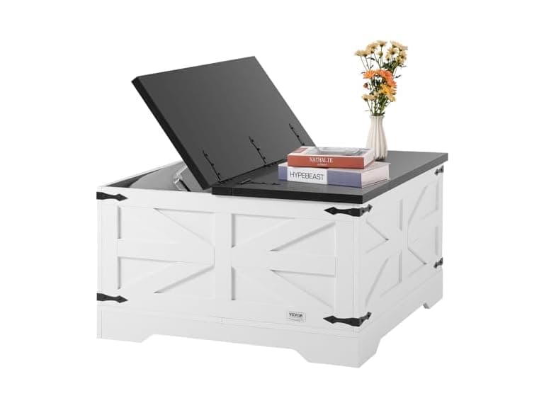31.5" Hinged Farmhouse Coffee Table - Image 1