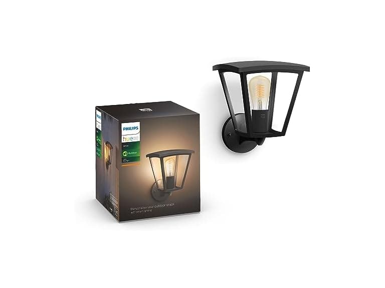 Philips Hue Inara Outdoor Smart Wall Light, Black - Image 1