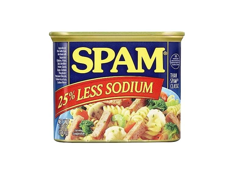 SPAM 25% Less Sodium 12 oz - Image 1
