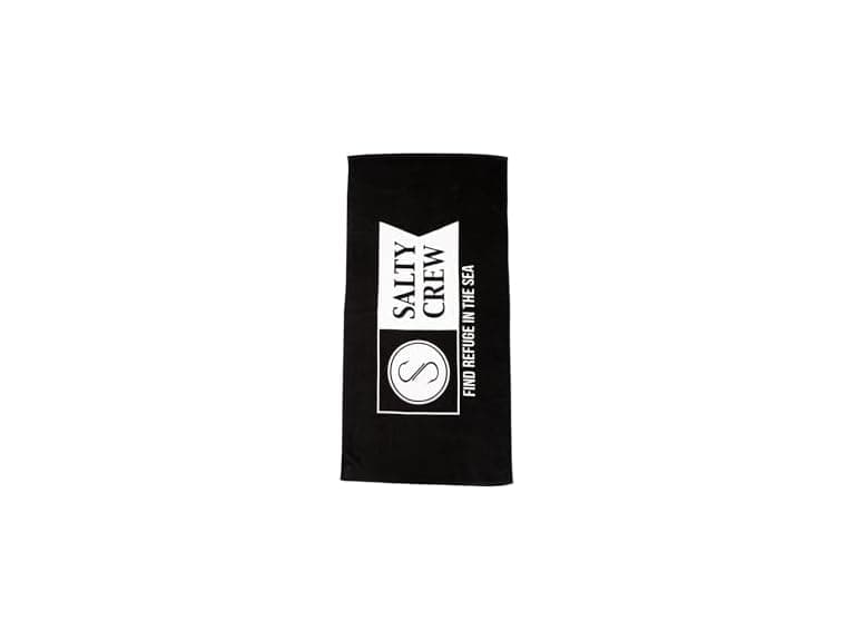 Salty Crew Alpha Refuge Towel Black OS - Image 1