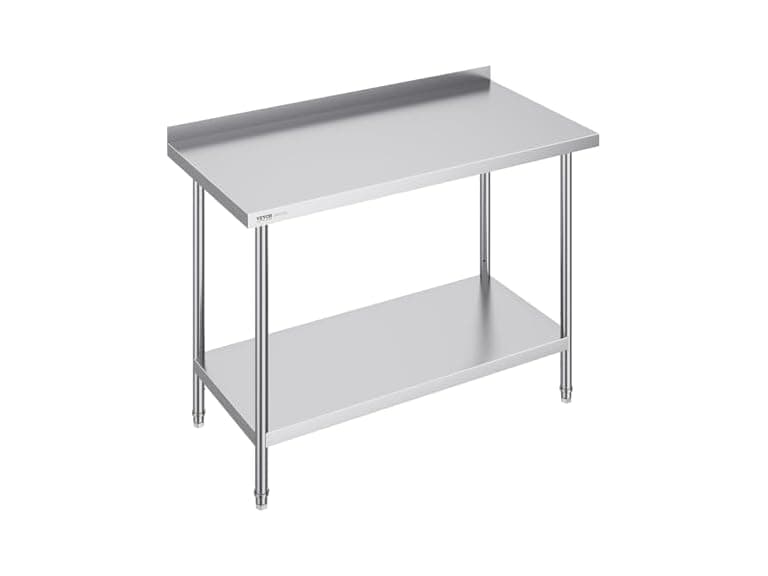 VEVOR 24 x 48 x 36 Inch Stainless Steel Work Table - Image 1