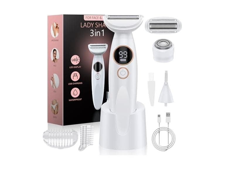 ANYLIV 3in1 Bikini Trimmer Waterproof White - Image 1