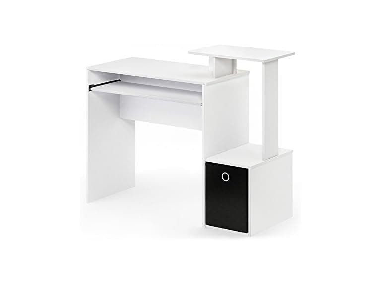 Furinno Econ Computer Desk White/Black - Image 1