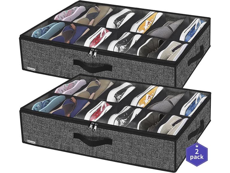 Sturdy Under Bed Shoe Storage - Image 1