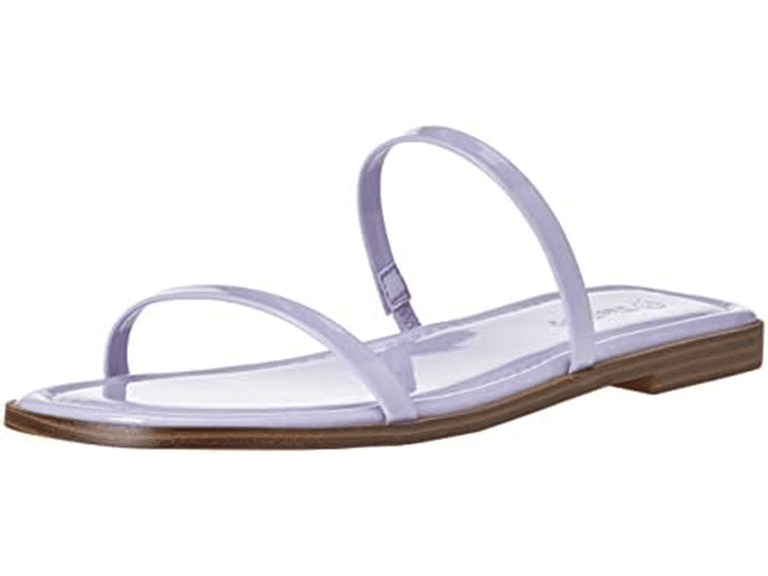 The Drop Women's Paris Square Toe Two Strap Flat - Image 1