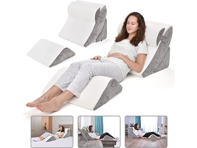 BRITENWAY Bed Wedge Pillow Set, 4 Piece (Open Box) - Image 1