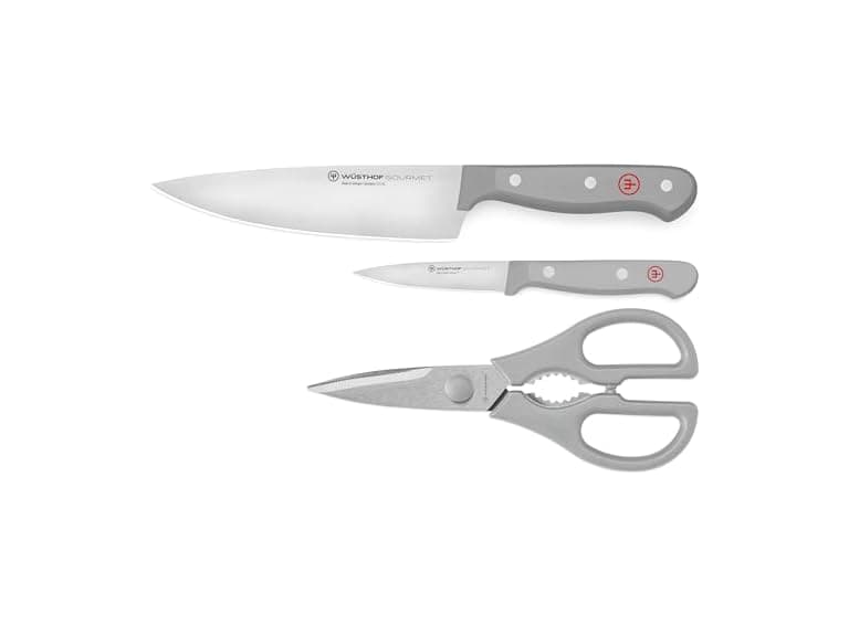 WUSTHOF Gourmet Grey 3-Pc Kitchen Essentials - Image 1