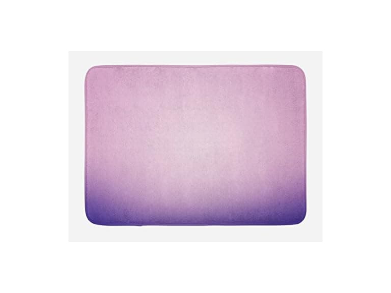 Ambesonne Lavender Bath Mat, Pink and Purple - Image 1
