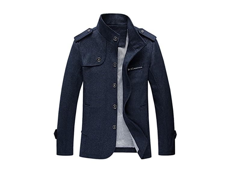 Chouyatou Men (S) Military Stylish Single Coats - Image 1