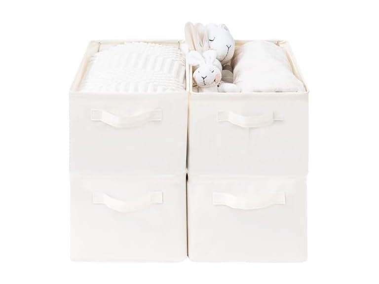 Storage Basket Bins with Metal Frame - Image 1