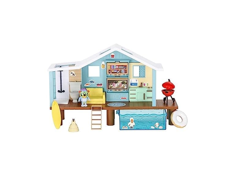 Bluey Beach Cabin Playset, 10” - Image 1
