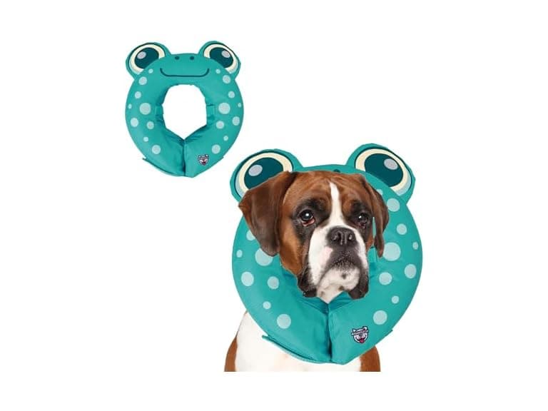Frog Inflatable Recovery Collar, Comfortable - Image 1