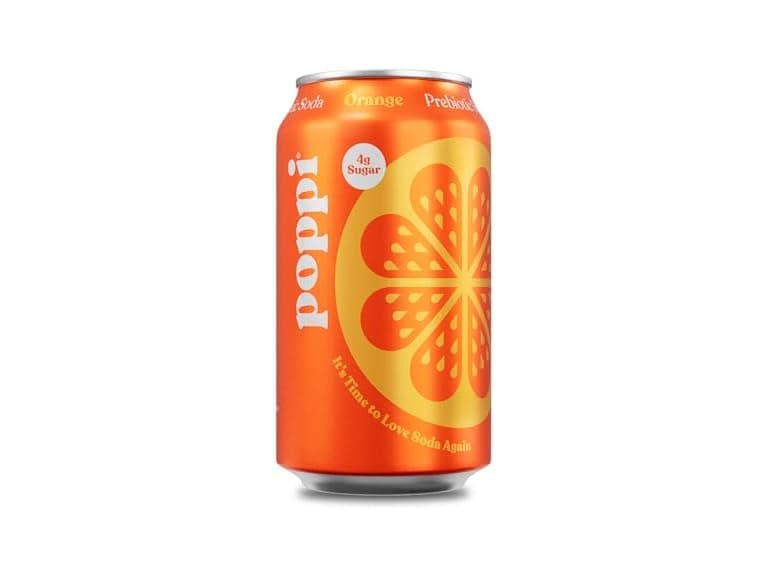 Poppi Sparkling Prebiotic Soda Orange 12pk - Image 1
