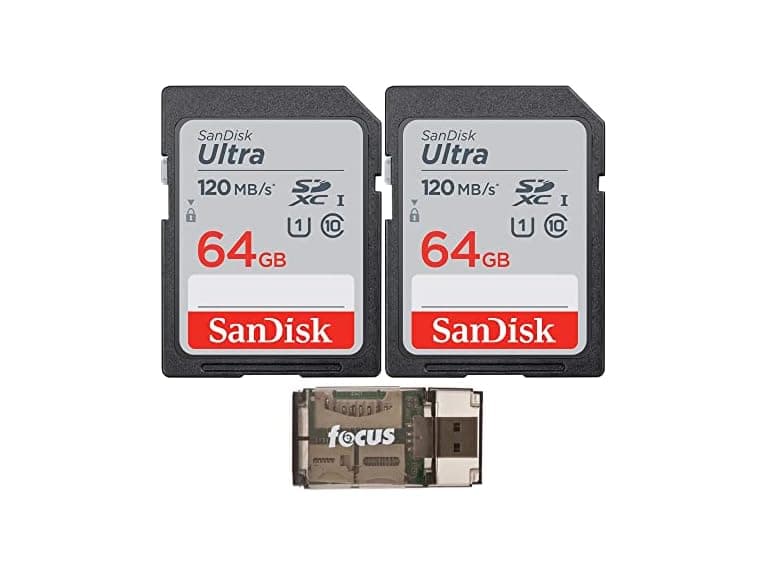 SanDisk 64GB 120MB/S Ultra UHS-I SDXC Memory Card (2-Pack) - Image 1