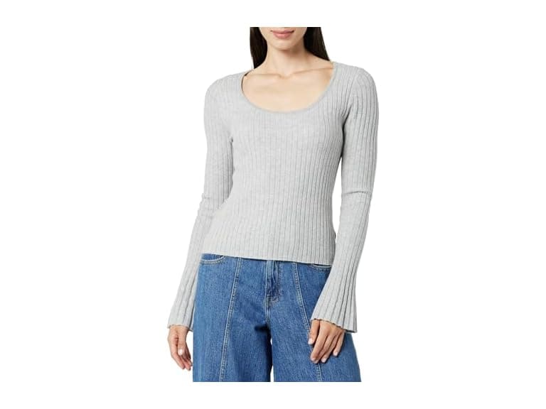 The Drop Beatrice Bell Sleeve Scoop Neck - Image 1