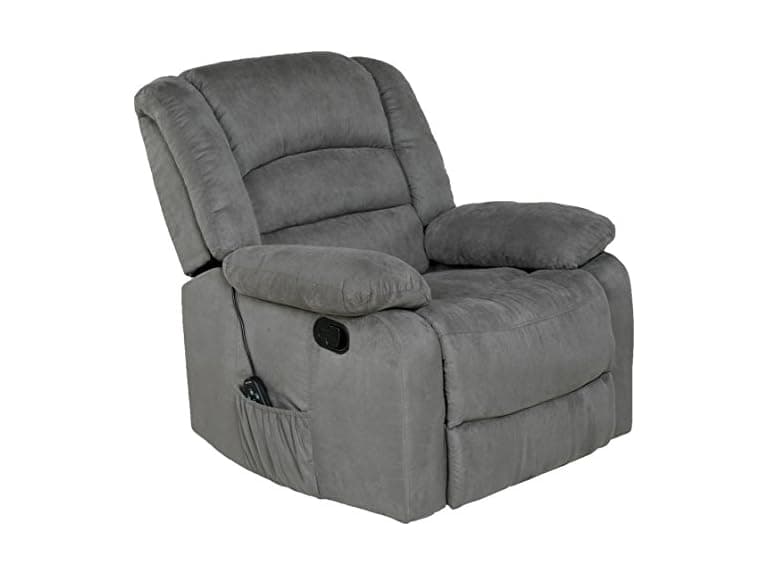 Relaxzen Massaging Rocker Recliner, Gray - Image 1