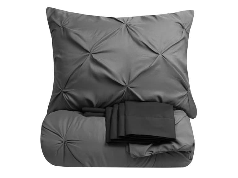 9-Piece Pinch Pleated Down Bedding Set - Image 1