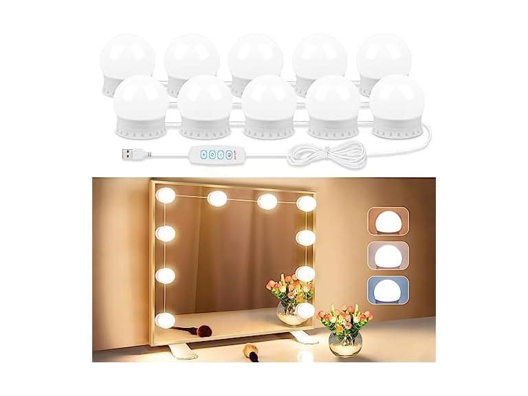 LED Vanity Lights For Mirror, 10 Dimmable Bulbs - Image 1