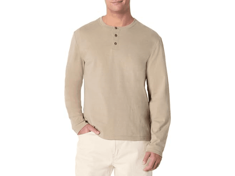Amazon Essentials Men Long-Sleeve Henley Shirt - Image 1