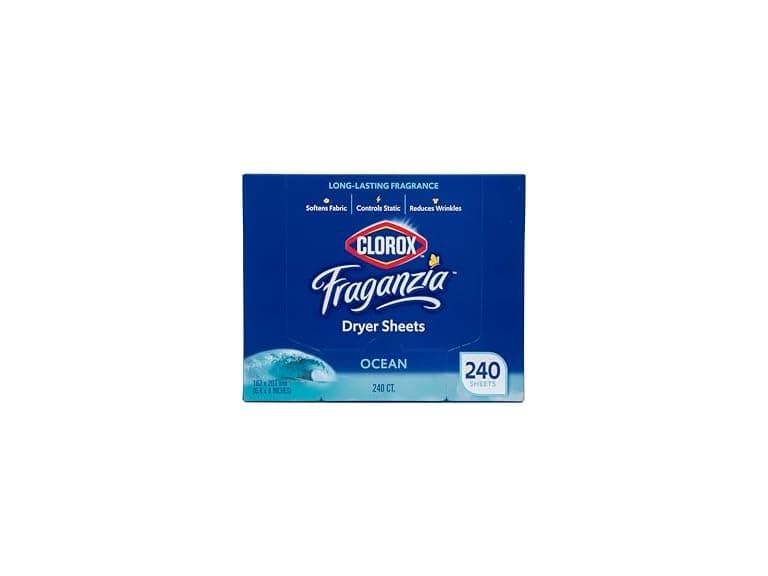 Clorox Fraganzia Fabric Softener Dryer Sheets, Ocean - Image 1