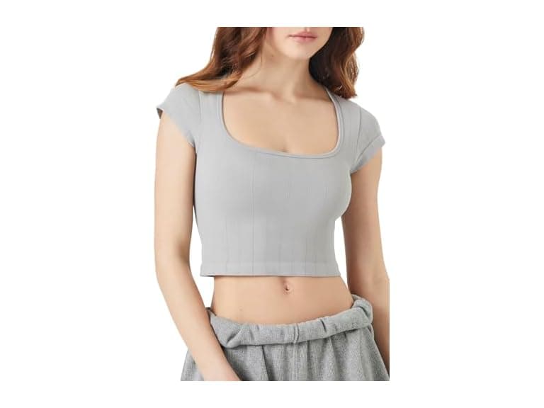 Forever 21 (M) Seamless Cropped Tee - Image 1
