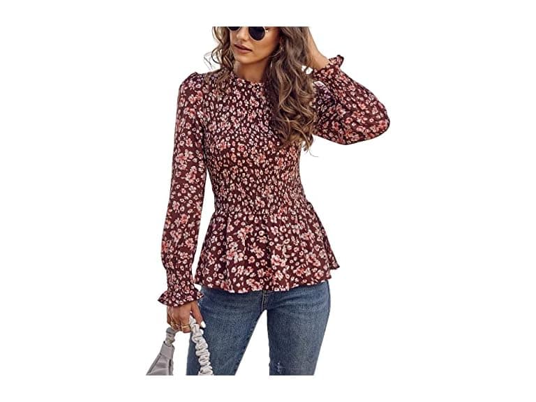 Prettygarden Women (M) Tops Casual Long Hem Shirt - Image 1
