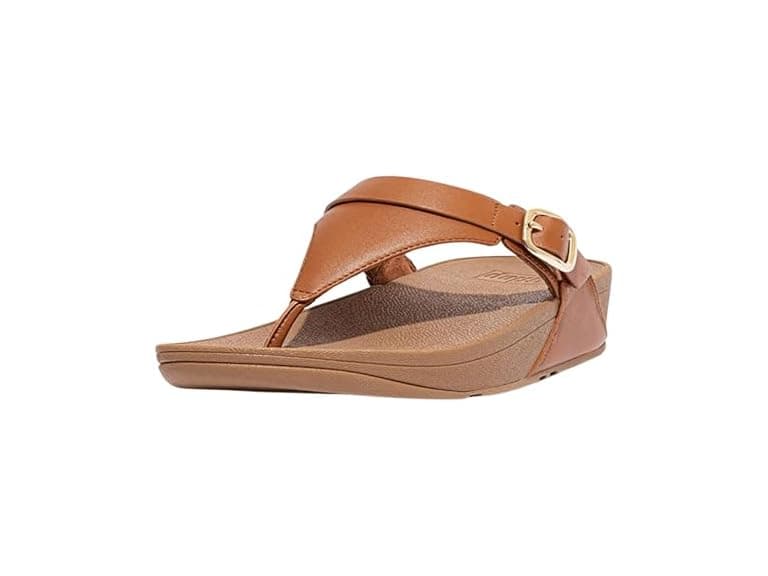 Fit Flop Lulu Leather Toe-Post Adjustable Women's Shoes - Image 1
