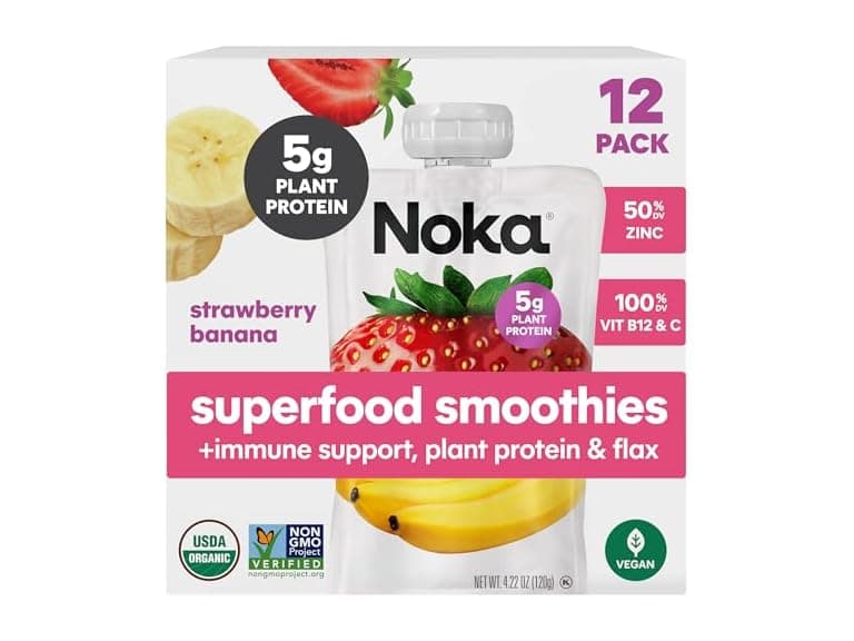 12PK Noka Superfood Fruit Smoothie Pouches - Image 1