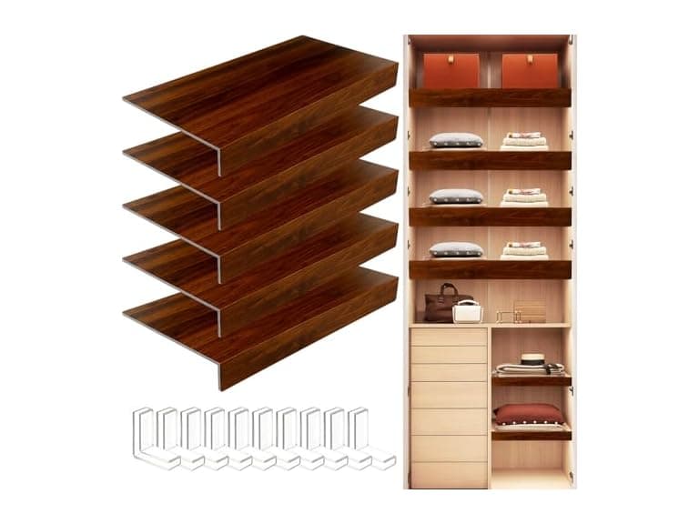 FAHKNS Wire Shelf Covers Walnut - Image 1