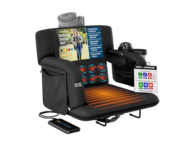 Alpcour Heated Massage Recline Seat Armrests - Image 1