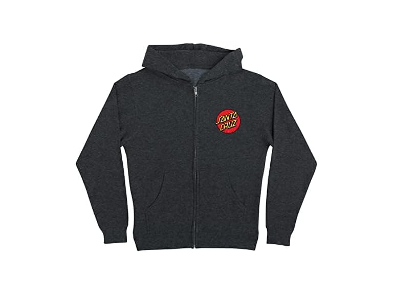 Santa Cruz (M) Youth Zip Up Hooded Dot Sweatshirt - Image 1
