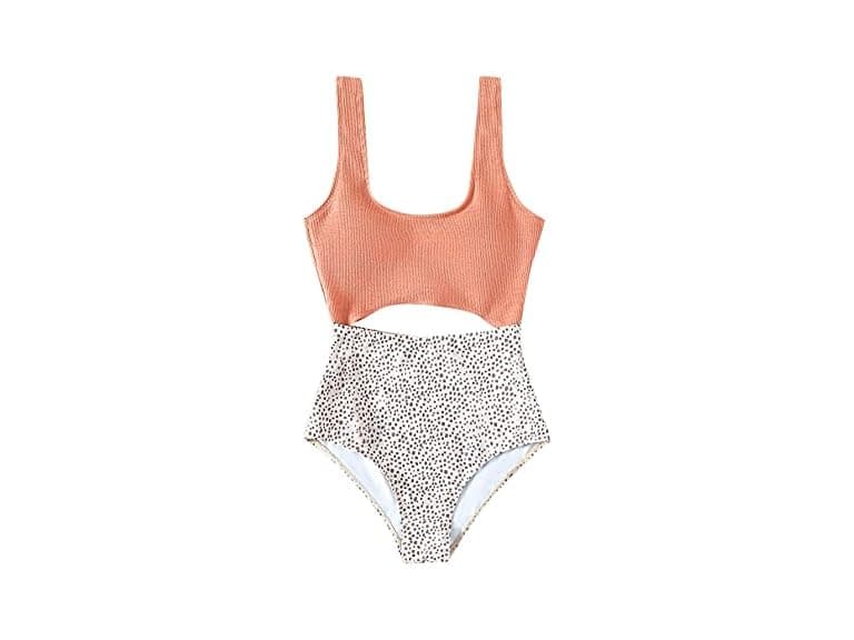 Floerns Women Bathing Suit High Waisted Swimsuit - Image 1