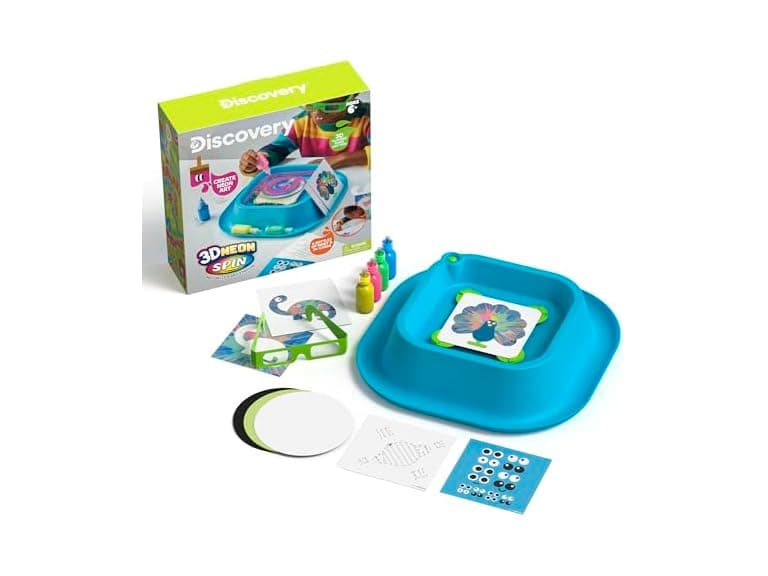 Discovery 3D Neon Spin Motorized Art Station - Image 1