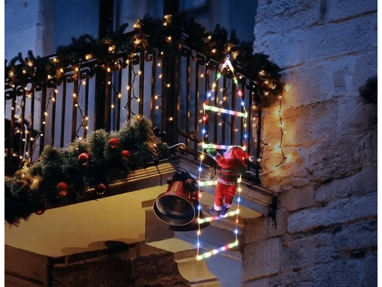 Solava SANTALAD Climbing Santa LED Ladder Lights - Image 1