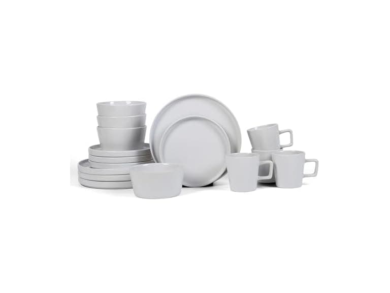 Stone Lain Celina Modern Stoneware 16-Piece Dinnerware Set (Open Box) - Image 1
