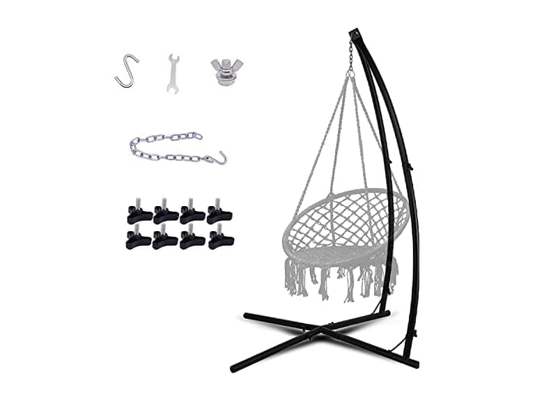 LAZZO C-Type Hammock Chair Stand,Steel Rack Stand - Image 1