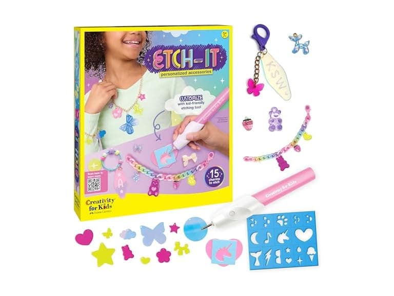 Creativity for Kids Etch-It Personalized Accessories Kit with Etching Tool - Image 1