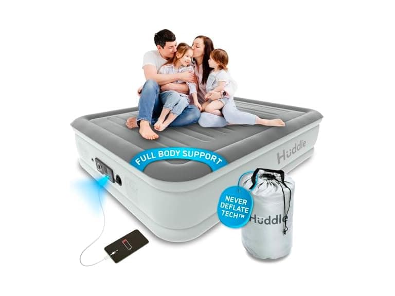 Huddle Luxury Air Bed with Patented Dual Pump - Image 1