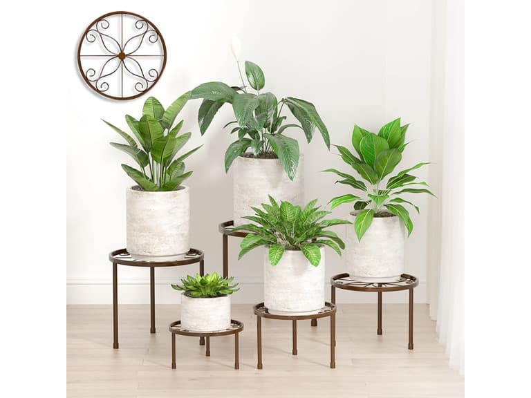 5-Pack Decent Metal Plant Stands - Image 1