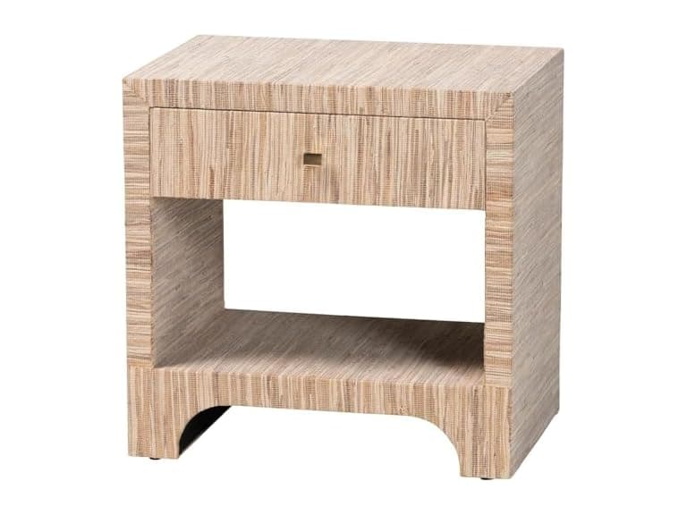 bali & pari Jaques Grasscloth Nightstand - Image 1