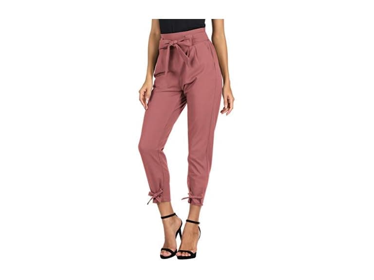 Grace Karin Women (L) Casual Solid Cotton Trouser - Image 1