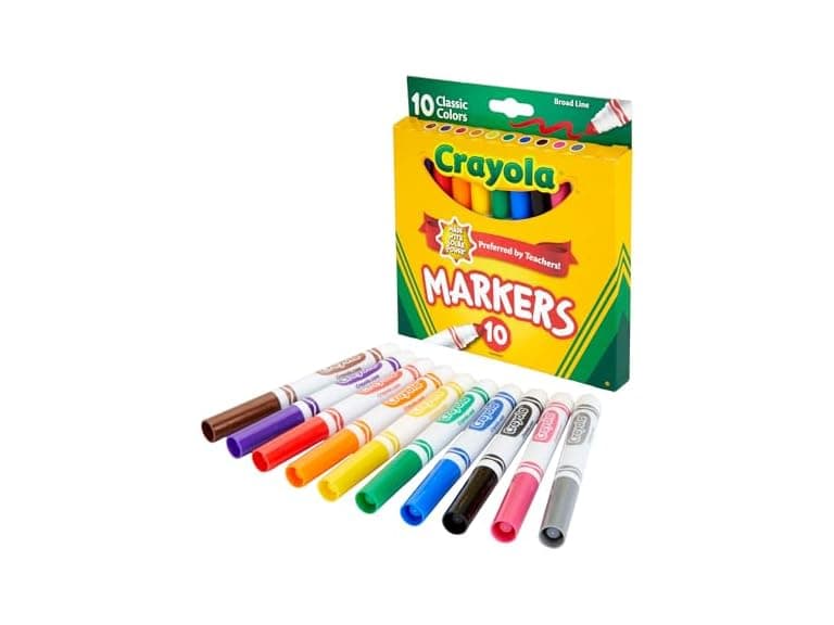 Crayola Broad Line Markers 10 Ct - Image 1