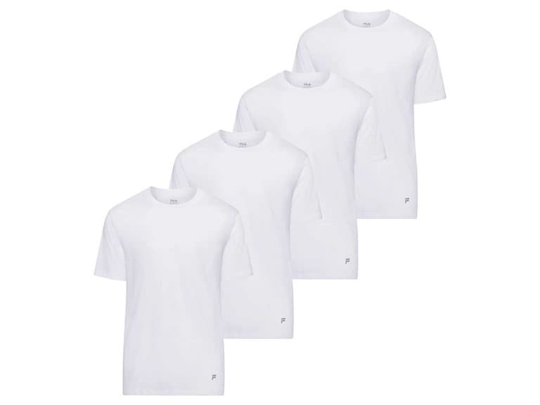 FILA Men's Solid Crew Neck T-Shirts (4Pk) - Image 1