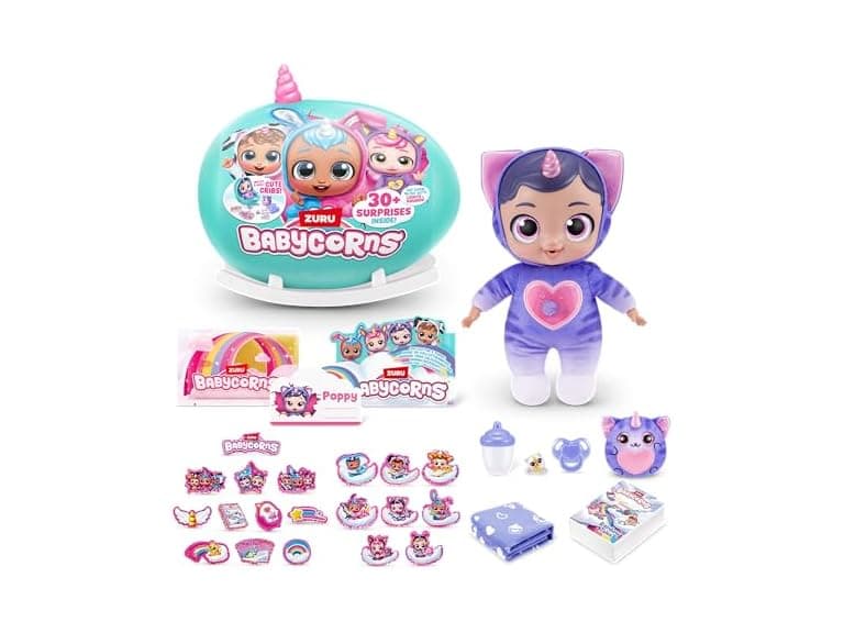 Babycorns Interactive Baby Doll Series 1 Large (Kitten) - Image 1