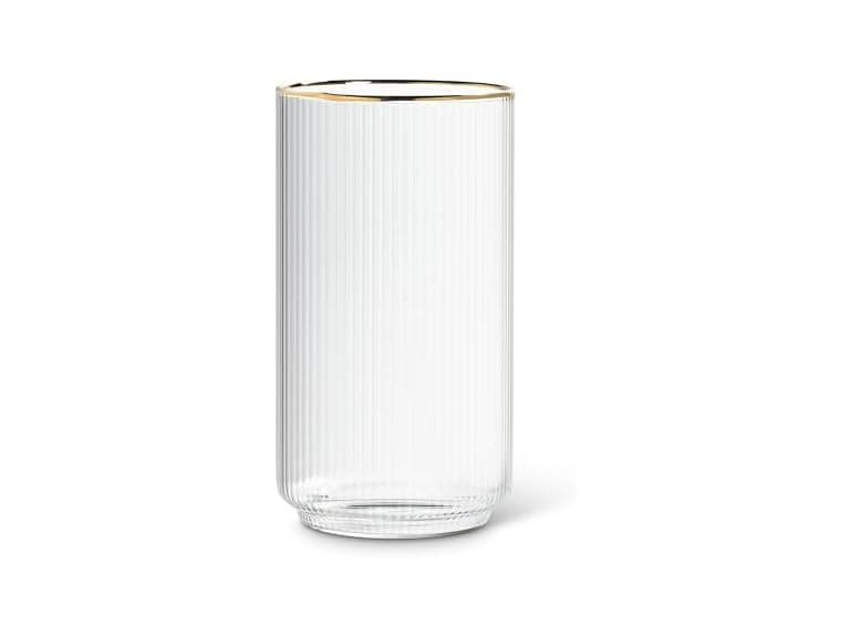 Abbott Collection Tight Vertical Optic Highball with Gold - Image 1